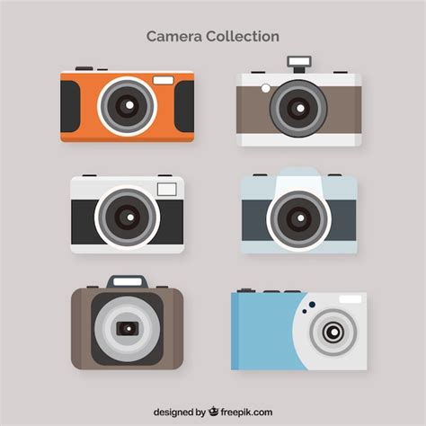 Free Vector Flat Design Modern Camera Collection