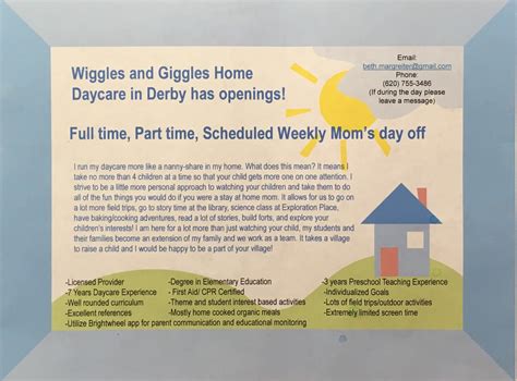 Wiggles and Giggles Home Daycare - Wichita Mom