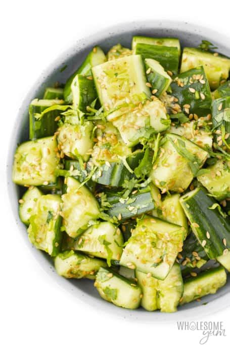 Smashed Cucumber Salad Easy Wholesome Yum