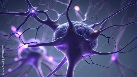 Stock Illustrationen Conceptual Illustration Of Neuron Cells With