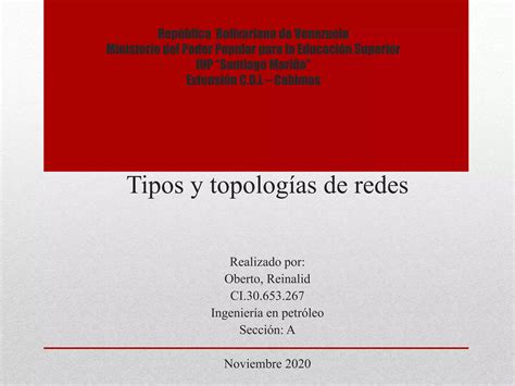 Tipos Y Topolog As De Redes Ppt