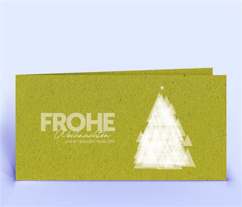 Graspapier Weihnachtskarte Mit Stilvoller Schwunglinie Im Design