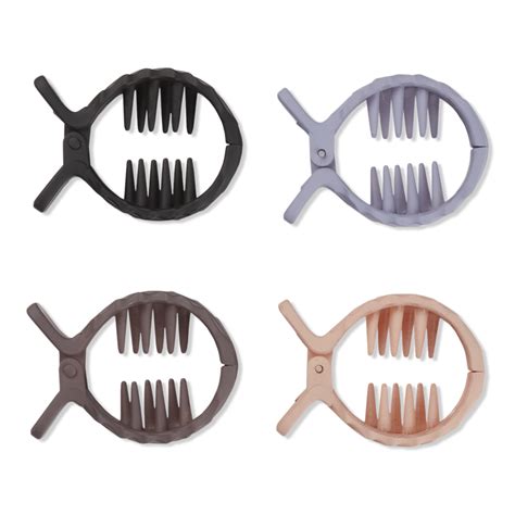 SCUNCI Ponytail Fish Plastic Claw Clips - One-color | Editorialist