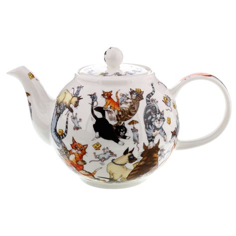 Porslin Dunoon Pussy Galore Teapot Large L Kattbutiken Sweden