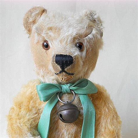 Old Steiff Teddy Bear Made 1950 1958 Of Gold Coloured Etsy