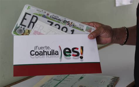 Placas en Coahuila contarán con nueva tecnología por seguridad