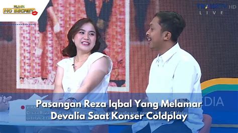 Pasangan Reza Iqbal Yang Melamar Devalia Saat Konser Coldplay RUMPI