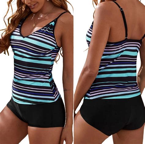 STRÓJ KĄPIELOWY TANKINI BIKINI SZORTY PASKI 13992362584 Allegro pl