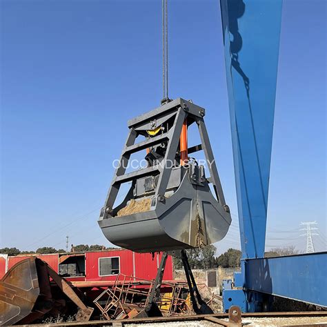 Cbm Rope Coal Mechanical Grab Bucket Clamshell Hydraulic For