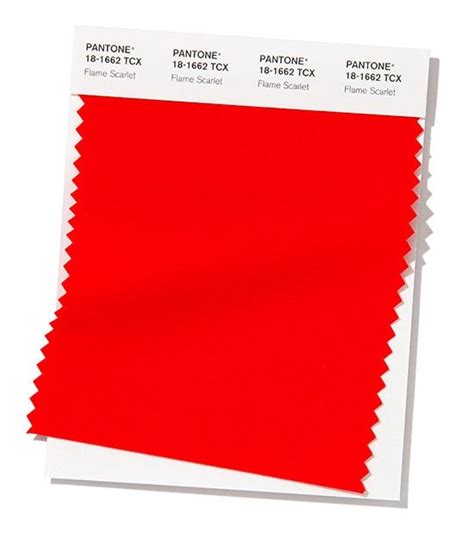 Pantone 18 1662 Flame Scarlet Color Trends Fashion Pantone Color Trends