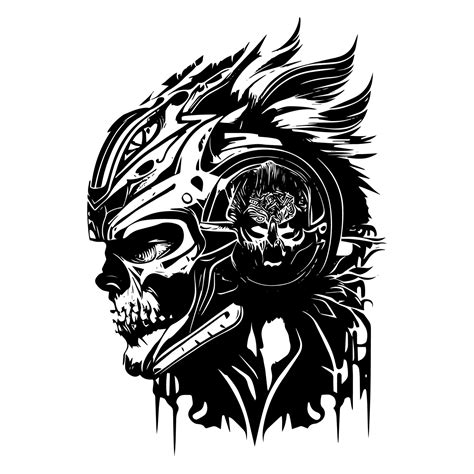 Motorcycle Mechanic Skull Is A Popular Symbol In Biker Culture