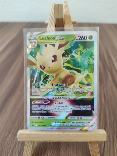 Mavin Leafeon VStar SWSH195 Full Art Textured Holo Ultra Rare Promo