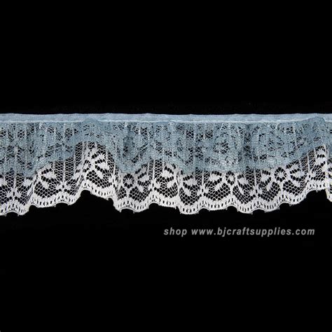 Gathered Lace Trim Ruffle Lace Trim