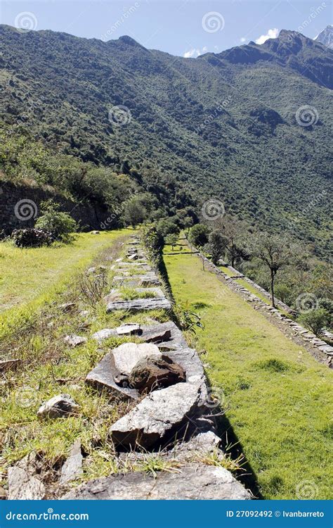 Inca Ruins of Choquequirao. Stock Photo - Image of tourism, remote ...