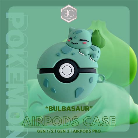 Promo Case Premium Airpods Pro Casing Pokemon Pokeball Bulbasaur