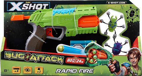 Amazon.com: Zuru X-Shot - Bug Attack,Rapid Fire Open Box (2Bug,8Dart ...