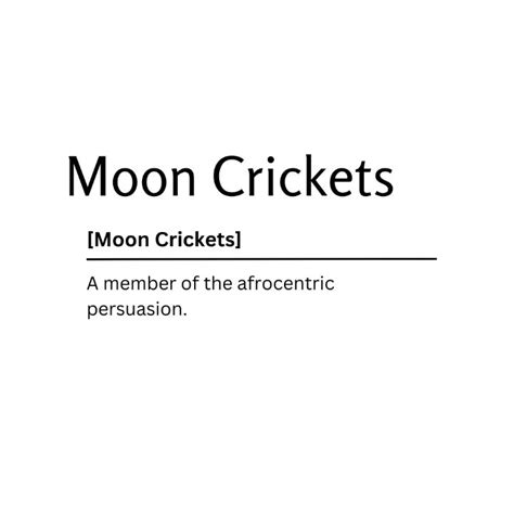 Moon Crickets Dictionary Definition Kaigozen Digital Art Ai