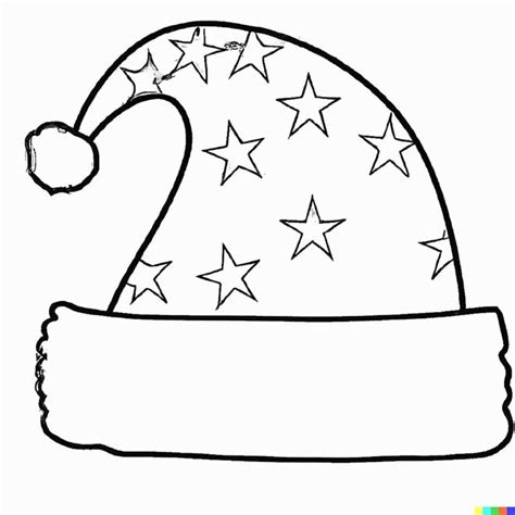 Gorro De Natal Para Colorir - 27+ Desenhos de Gorros de Natal para Imprimir e Colorir/Pintar