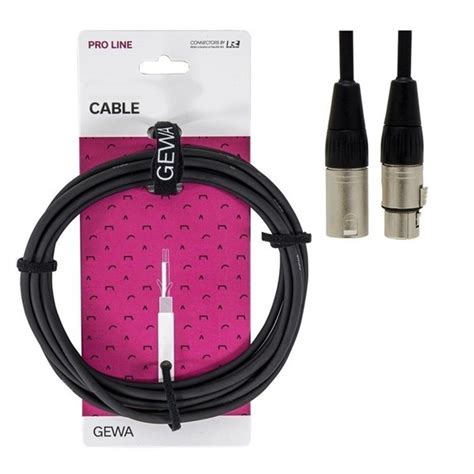 CABO GEWA 1 5MTS XLR XLR Produtos GEWA ao melhor preço só na Loja