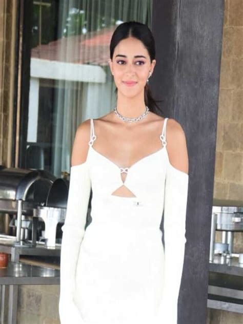 Ananya Panday Looks Chic As Ever In White Mini Dress