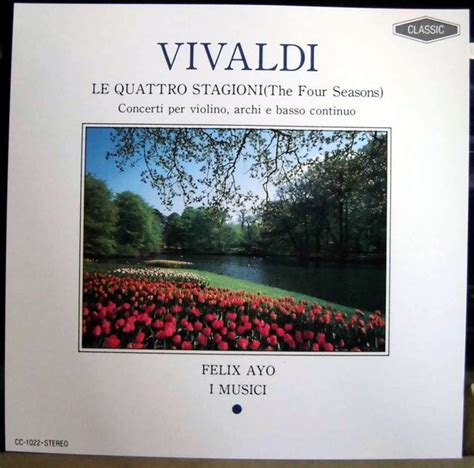 Vivaldi Felix Ayo I Musici Le Quattro Stagioni The Four Seasons