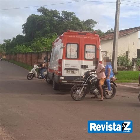 Colisão entre motos deixa três pessoas feridas na cidade de Esperantina