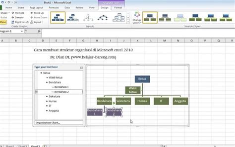 Cara Buat Struktur Organisasi Di Excel