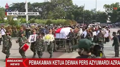 Jenazah Azyumardi Azra Tiba Di Tmp Kalibata Untuk Dimakamkan