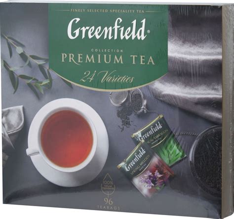 Greenfield Подарочный набор чая Premium Tea, 24 вкуса по 4 пакетика ...