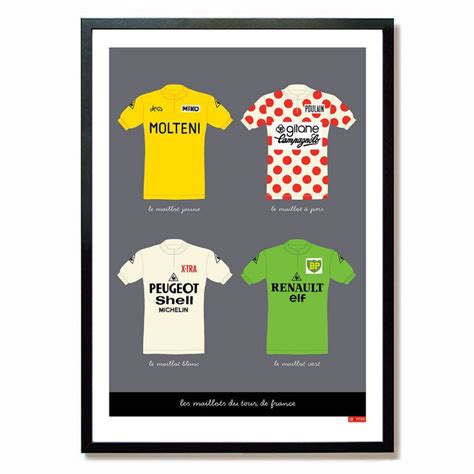 Tour De France Jerseys Cycling Print By Gumo France Jersey Tour De