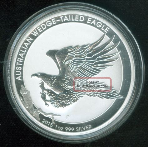 2015 1oz 999 Fine Silver Australian Wedge Tailed Eagle Coin 1721126