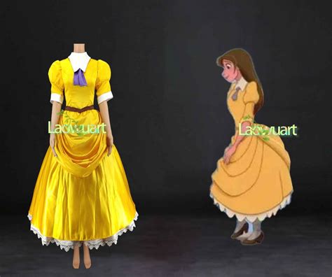 The Tarzan and Jane Movie Outfit Tarzan Jane Princess Yellow Satin ...