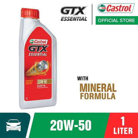 Castrol GTX Essential 20W 50 Engine Oil 1L Shopee Philippines