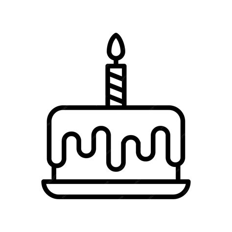 Premium Vector Birthday Cake Icon Vector Design Template In White