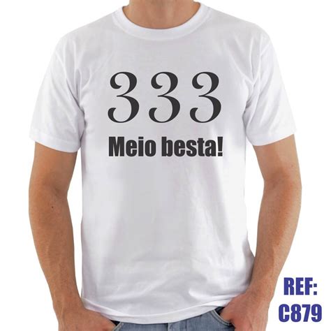 Camiseta Meio Besta Engra Ada Divertida Shopee Brasil