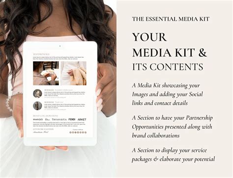 Media Kit Template Influencer Media Kit Tik Tok Content Etsy