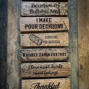 Bar Top Signs, Desk Signs, Custom Signs, Signs Made From Barrel Wood ...