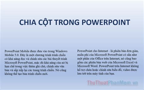 C Ch Chia C T Trong Powerpoint