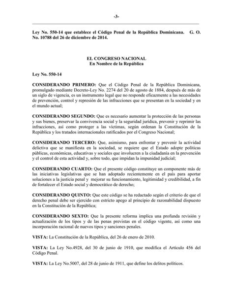 Ley No 550 14 Consultoría Jurídica del Poder Ejecutivo