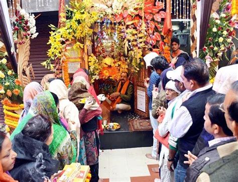 Devotees At Ancient Bhairav Temple At Chowk Chabutra In Jammu