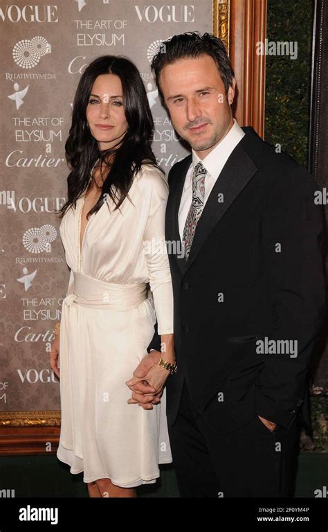 David Arquette and wife Courteney Cox Arquette. 10 January 2008, Santa