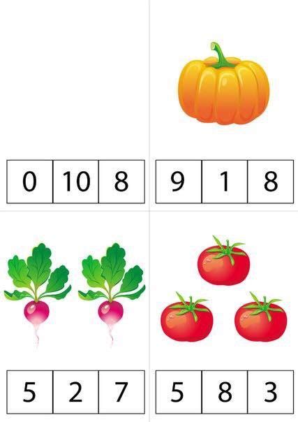 Pin by Nelli Yakushina on Овощи фрукты Math activities preschool