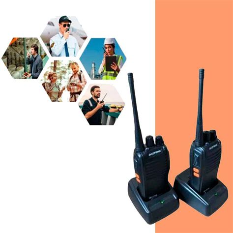 Kit Radio Comunicadores Ht Baofeng Bf S Walk Talk Uhf Vhf