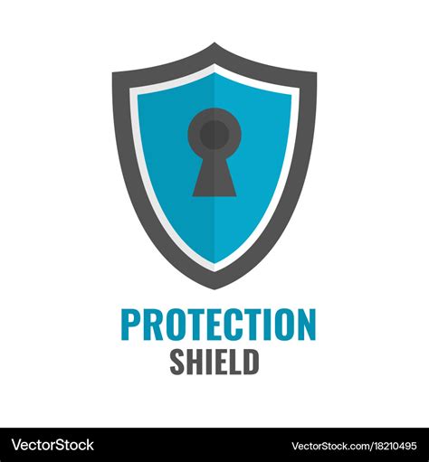 Shield Security Icon Protection Logo Royalty Free Vector