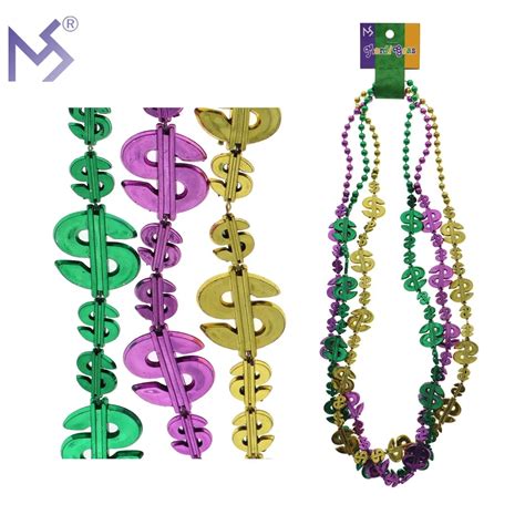 Wholesale Fashion Mardi Gras Plastic Beads Necklace Buy Mardi Gras