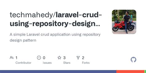 Github Techmahedy Laravel Crud Using Repository Design Pattern A