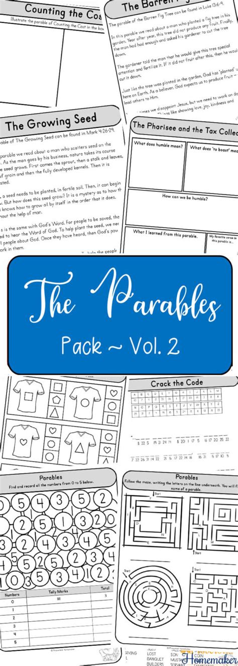 More Parables of Jesus for Kids - Proverbial Homemaker