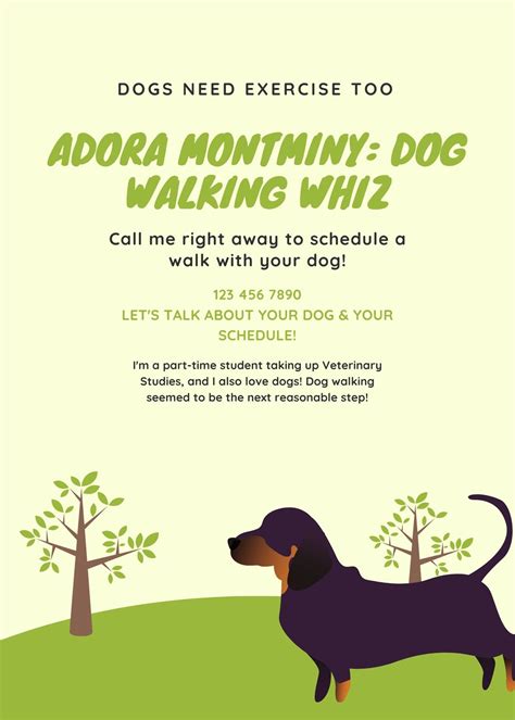 Customize 35 Dog Walker Flyers Templates Online Canva