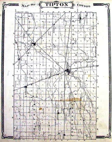 Map of Tipton County, Indiana - Art Source International