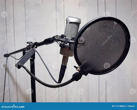 Studio Vocal Microphone & Grunge Wall 2 Stock Photo - Image of poetry ...